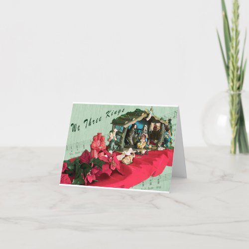 We Three Kings Christmas Card Folded Holiday Card