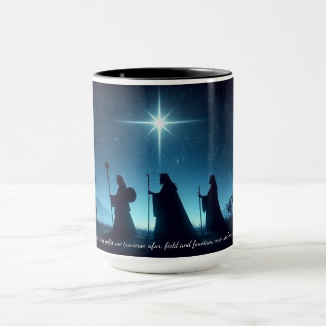 We Three Kings Nativity Christmas Coffee Mug Cup (Center)