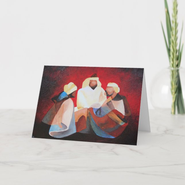 We Three Kings The Wise Men Of Christmas Holiday Card (Front)