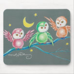 We Three Owls Mouse Pad at Zazzle