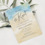 We Tied The Knot Beach Elopement Invitation