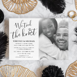 We Tied the Knot Eloped Announcement