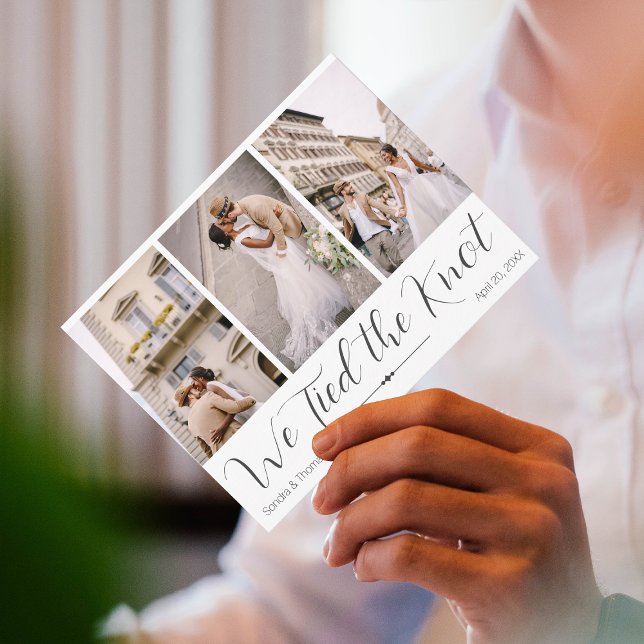 We Tied the Knot Elopement Postcard (Creator Uploaded)