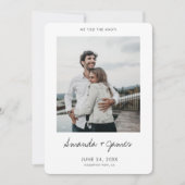 We Tied the Knot! Elopement Wedding Announcement (Front)