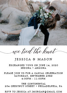 tied the knot invitations