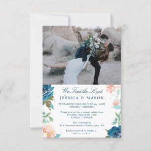 We Tied The Knot Invite Eloped Announcement