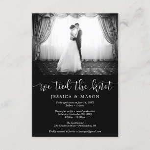 We Tied The Knot Invite Eloped Announcement
