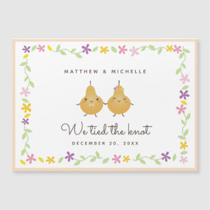 We Tied The Knot Just Married Wedding Announcement