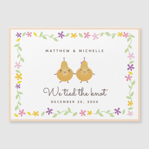 We Tied The Knot Just Married Wedding Announcement