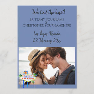 We Tied the Knot Las Vegas Wedding Announcement