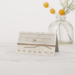 We Tied the Knot Matching Place Card