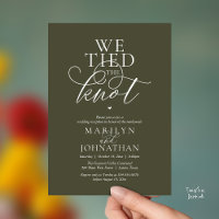 We Tied The Knot, Modern Classy Wedding Reception