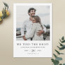 We Tied the Knot Modern Photo Elopement Wedding  Announcement