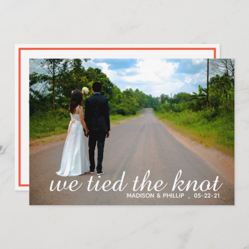 We Tied The Knot  Photo  Burnt Orange Floral