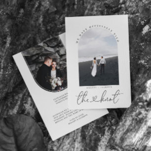 We Tied The Knot Photo Elopement Announcement