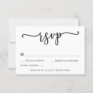 We Tied the Knot RSVP enclosure card