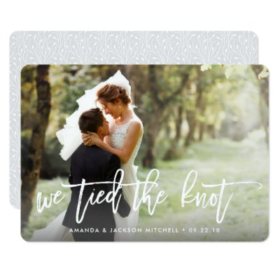 we tied the knot