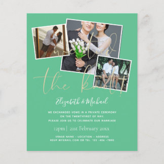 We Tied The Knot Wedding Announcement Invitations