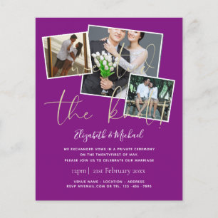 We Tied The Knot Wedding Announcement Invitations