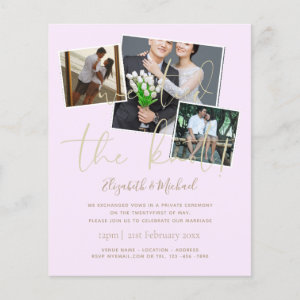 We Tied The Knot Wedding Announcement Invitations