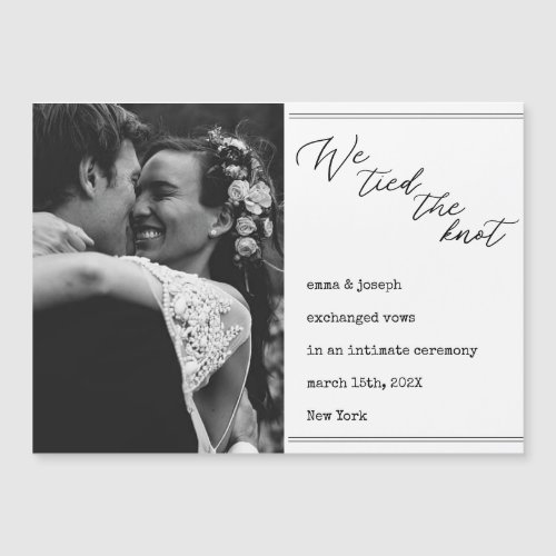 We tied the knot Wedding News elegant classic An