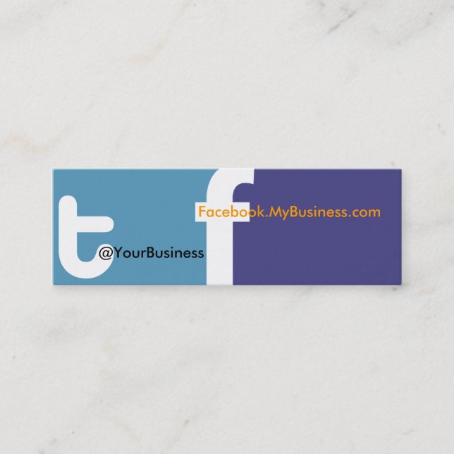 We Tweet U right Business Card tf 2.0 Back logo (Front)