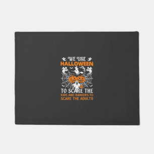 We Use Halloween Scare Ghost Pumpkins Witch Spider Doormat