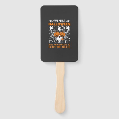 We Use Halloween Scare Ghost Pumpkins Witch Spider Hand Fan