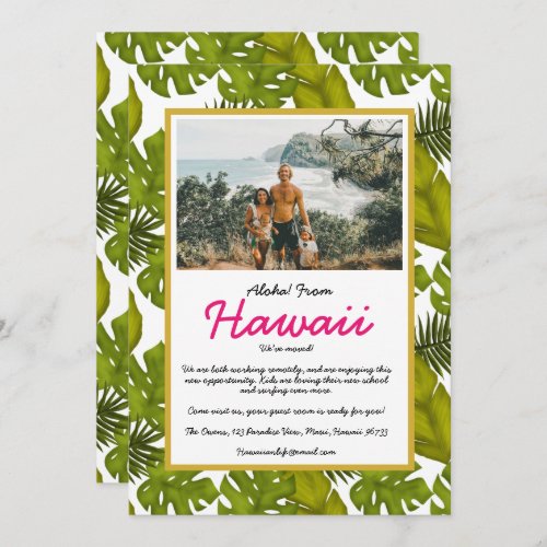 Weâve Moved Aloha From Hawaii Tropical Leaves Announcement