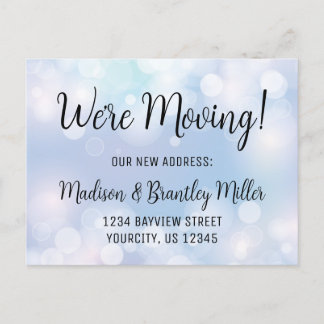 We’ve Moved Calligraphy Handwritten Address Announ Announcement Postcard