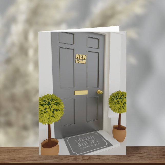 We’ve Moved Change of Address Greeting Card (Everyone is welcome at your new home. Just add your new address details!)