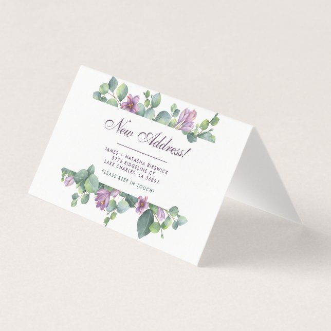 We’ve Moved Eucalyptus New Home Address (Front)