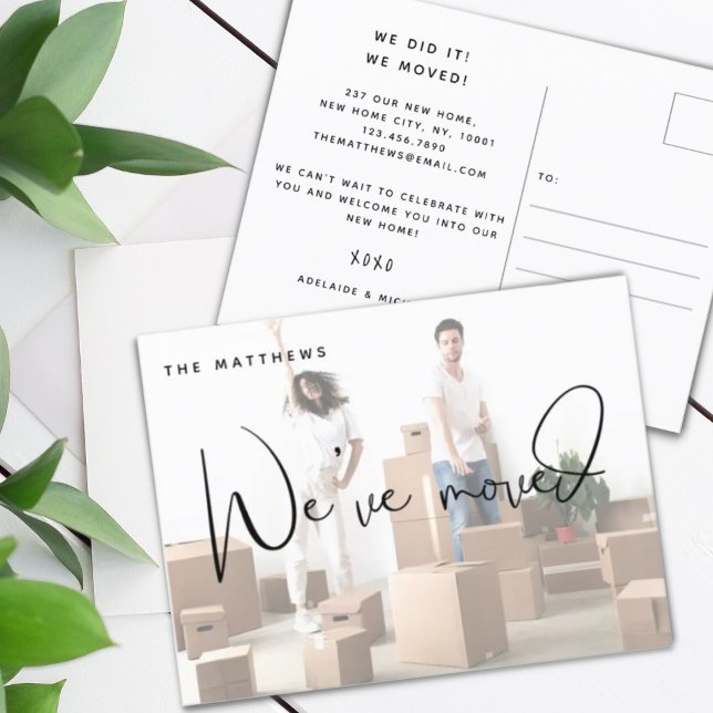 We’ve Moved Photo Change of Address Announcement Postcard (Creator Uploaded)