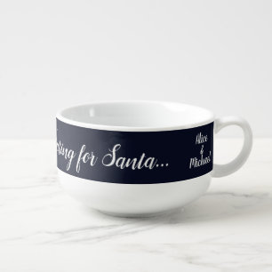 We Waiting for Santa Ho! Ho! Ho! Winter Holiday Soup Mug