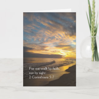 We Walk By Faith Card