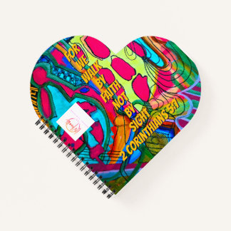 We walk by faith not by sight notebook