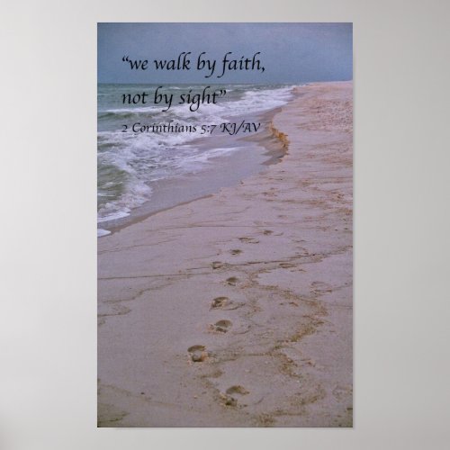 We Walk by Faith Print