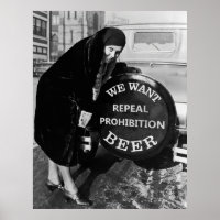 WE WANT BEER - PROHIBITION BUMPER AD