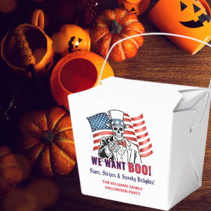We Want Boo Patriotic Halloween Costume Party Favor Boxes