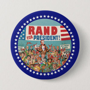 We Want Rand for President 2016 Button