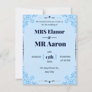 We warmly invite you for the wedding of