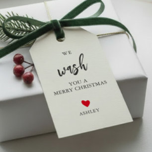 We Wash You a Merry Christmas, Hand Soap Gift Tags