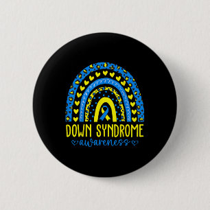 We Wear Blue And Yellow Down Syndrome Awareness Ra Button