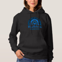 We Wear Blue Rainbow Awsewome For Mesothelioma Awa Hoodie