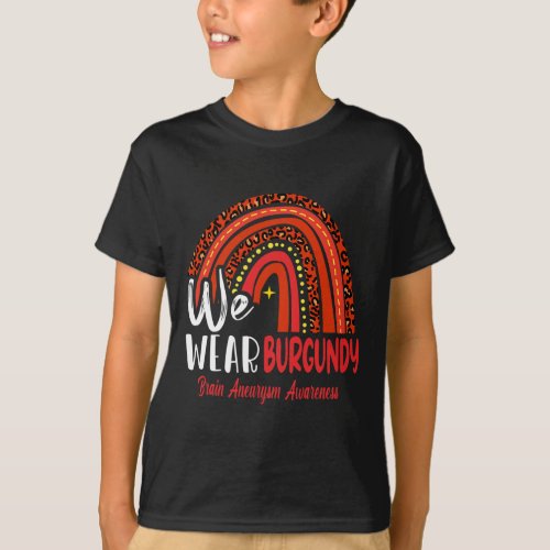 We Wear Brain Aneurysm Awareness  T_Shirt