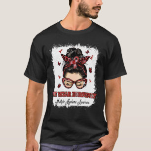 We Wear Burgundy Warrior Multiple Myeloma Awarenes T-Shirt