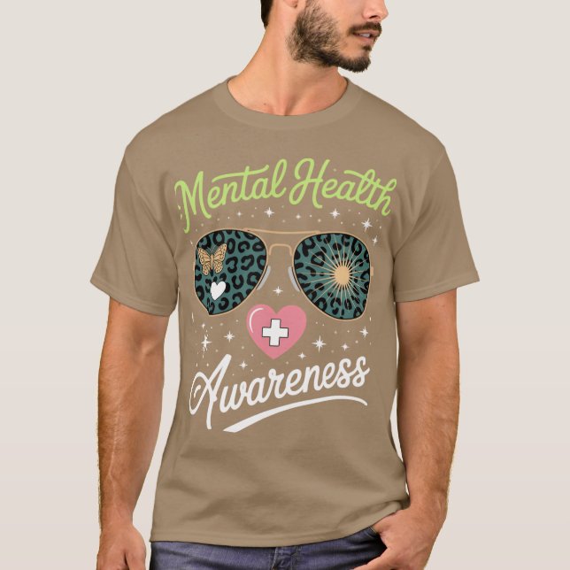 We Wear I Wear Green Mental Health Awareness Month T-Shirt (Front)