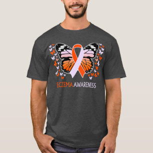 We Wear Lavender Orange For Eczema Awareness Butt T-Shirt