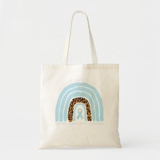 We Wear Light Blue Rainbow Adrenal Insufficiency Tote Bag
