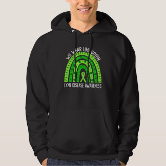 We Wear Lime Green For Lyme Disease Awareness Hoodie